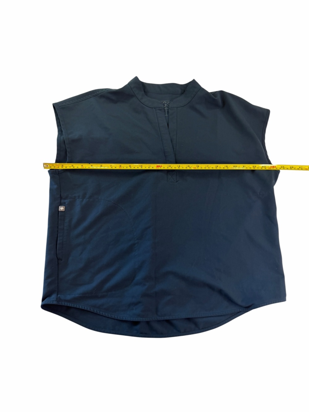 Figs Navy/Gray Sleeveless Medical Top